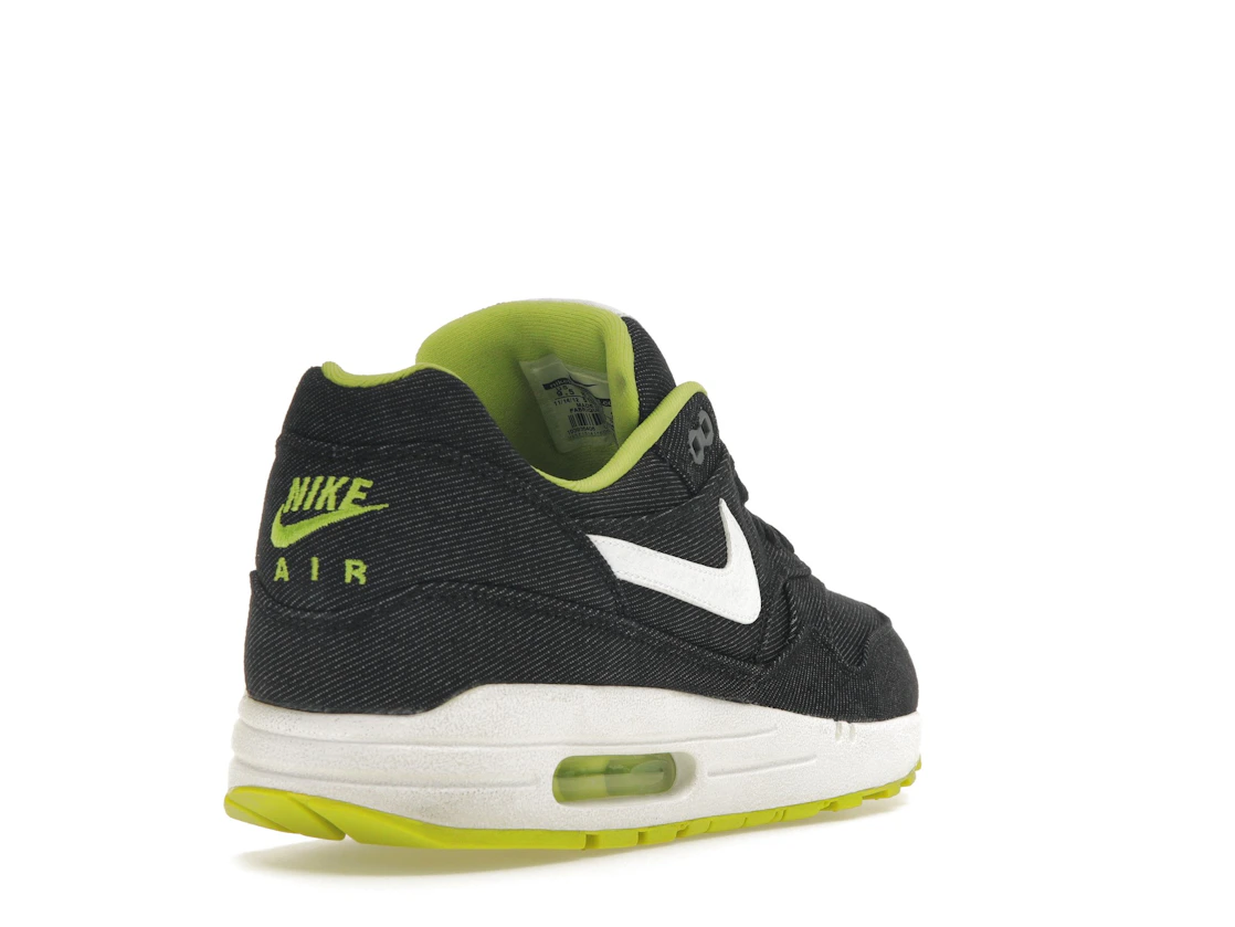 Vue 31 de Nike Air Max 1 Black Denim Cyber