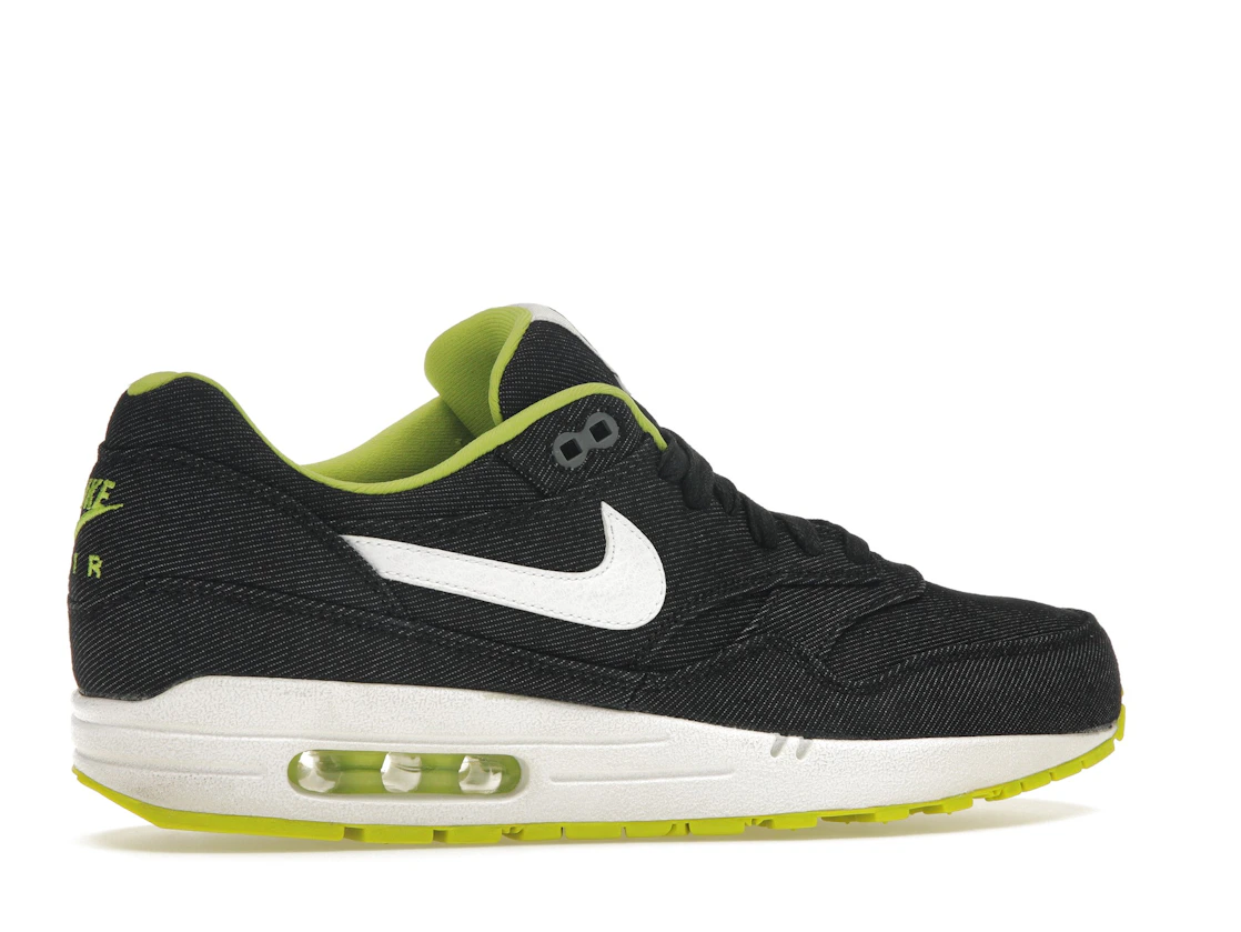 Vue 35 de Nike Air Max 1 Black Denim Cyber