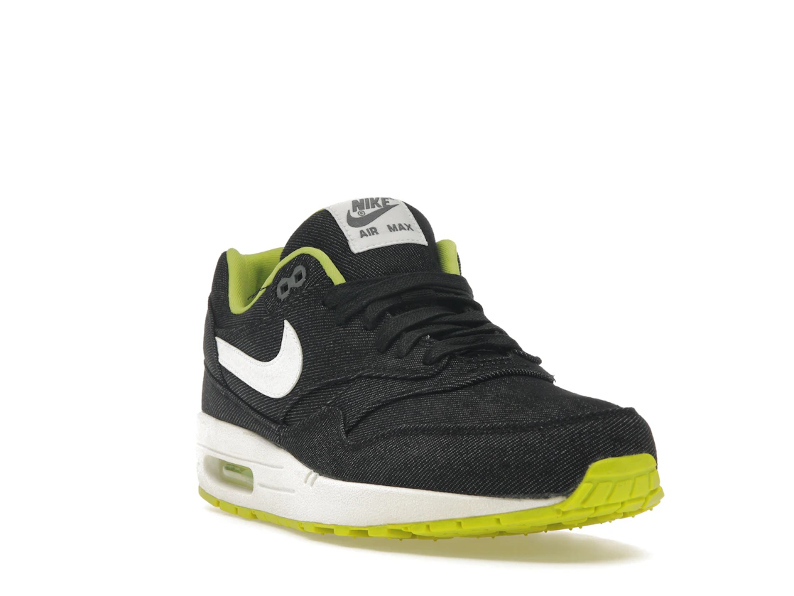 Vue 7 de Nike Air Max 1 Black Denim Cyber