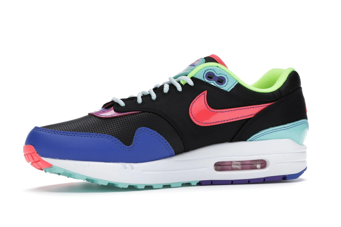 Vue 17 de Nike Air Max 1 Black Hyper Grape