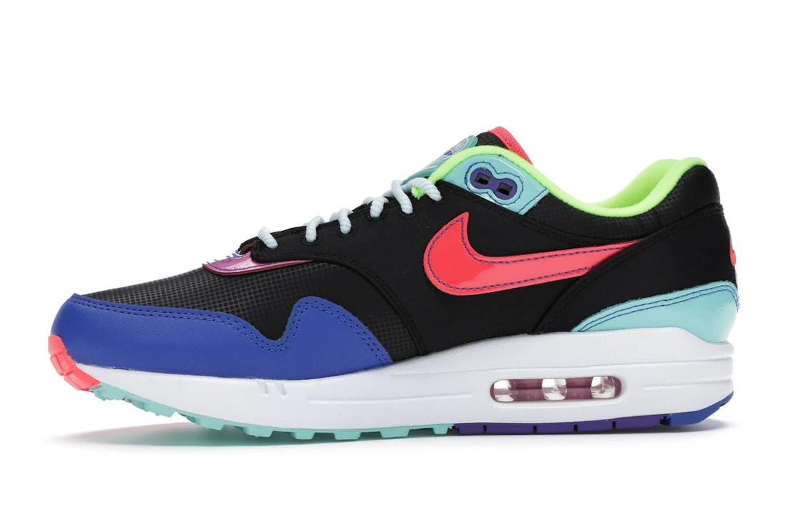 Vue 18 de Nike Air Max 1 Black Hyper Grape