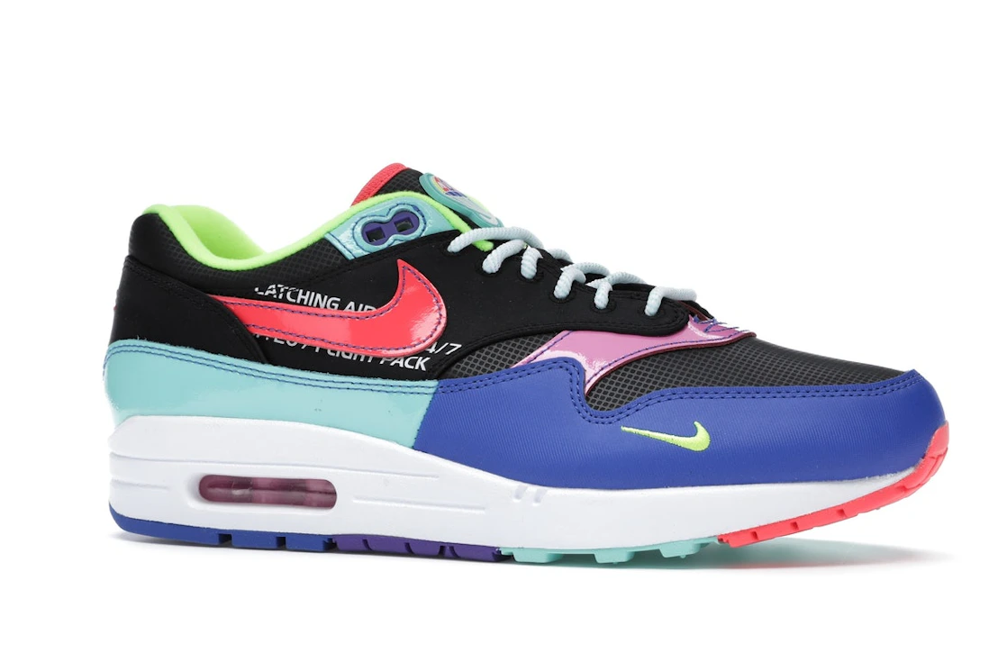 Vue 3 de Nike Air Max 1 Black Hyper Grape