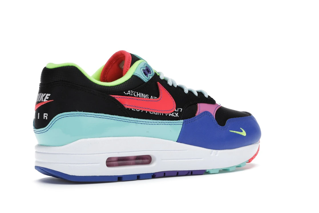 Vue 33 de Nike Air Max 1 Black Hyper Grape