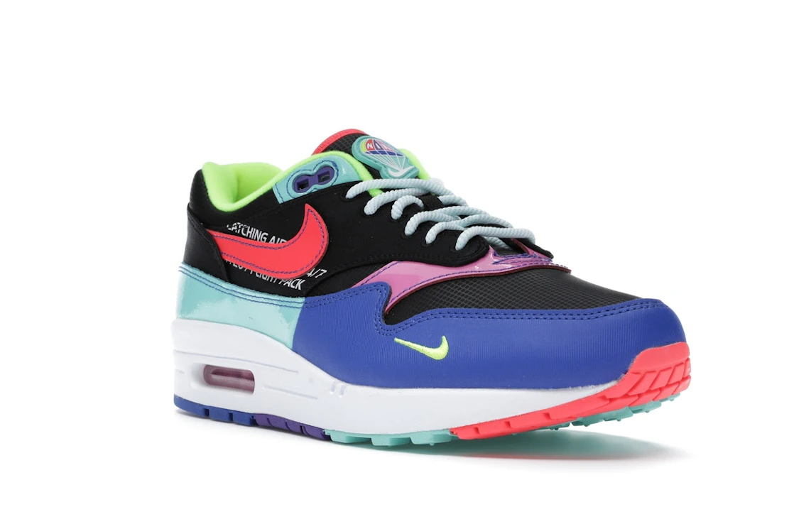 Vue 6 de Nike Air Max 1 Black Hyper Grape