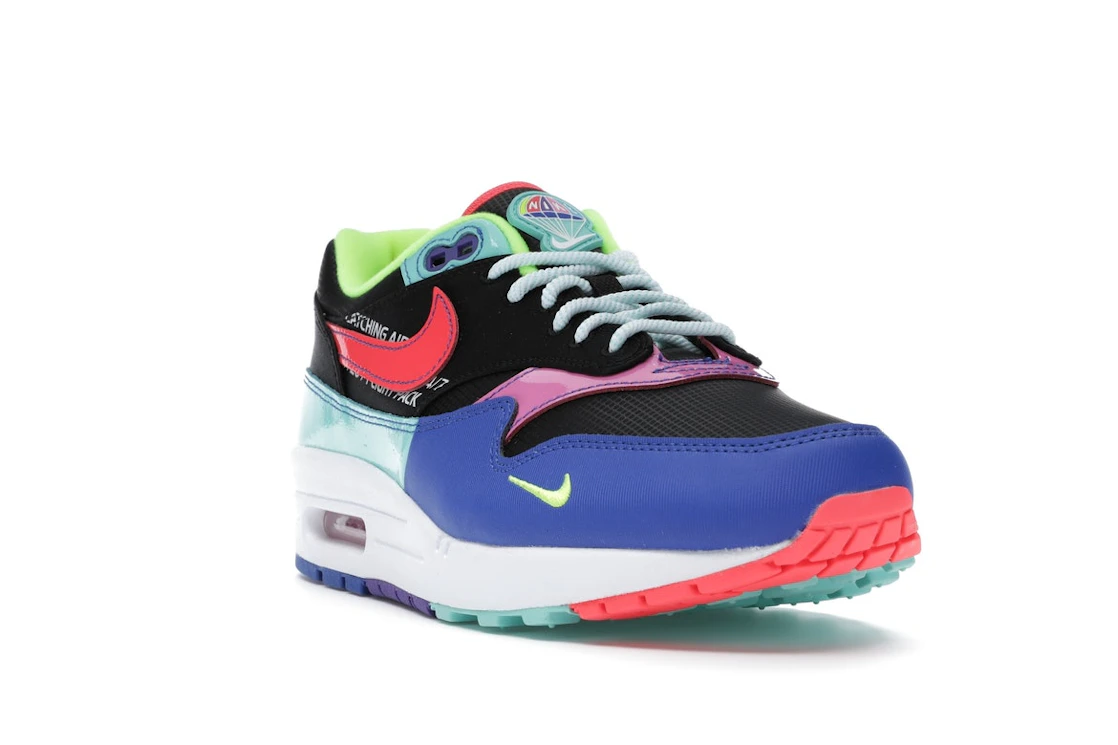 Vue 7 de Nike Air Max 1 Black Hyper Grape