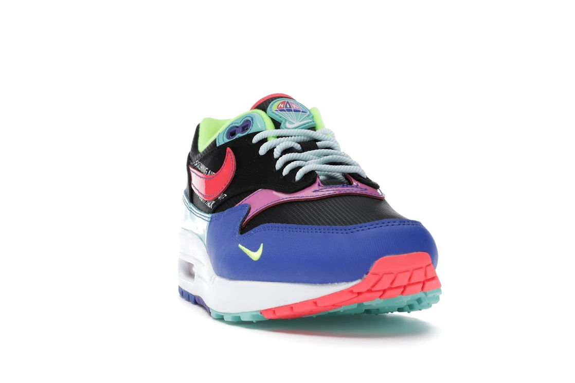 Vue 8 de Nike Air Max 1 Black Hyper Grape