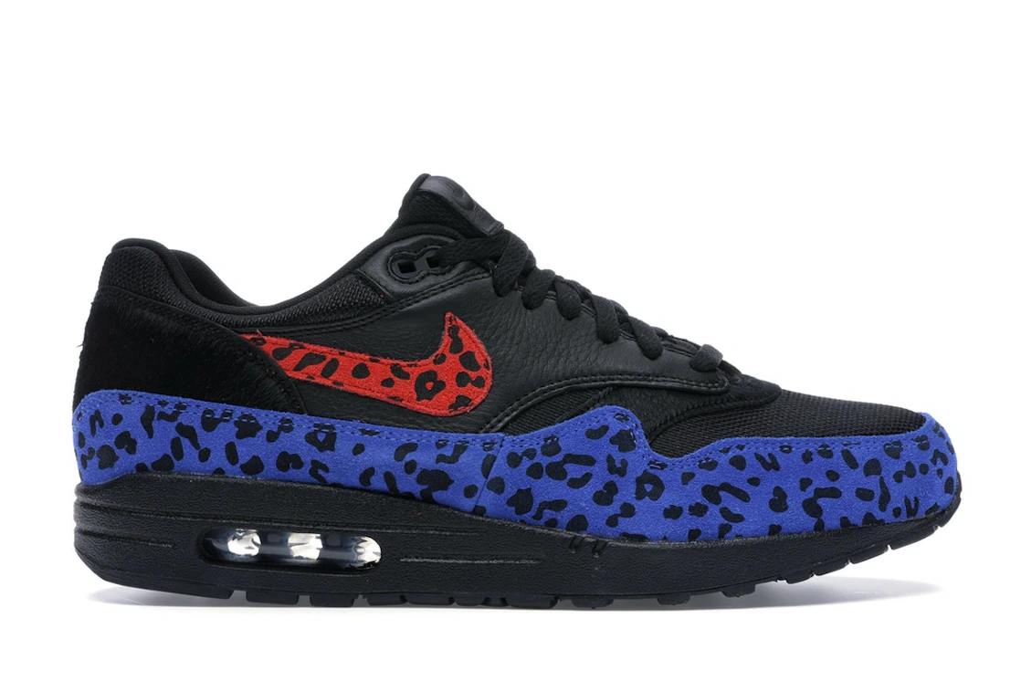 Vue 1 de Nike Air Max 1 Black Leopard 