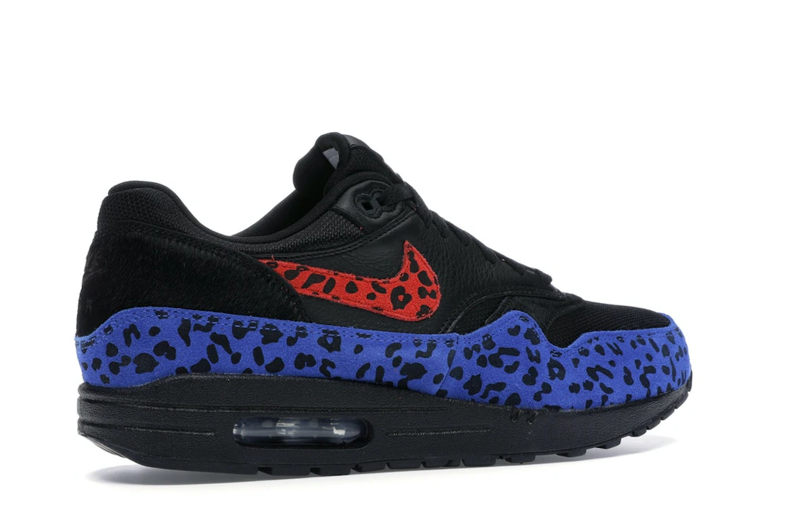 Vue 34 de Nike Air Max 1 Black Leopard 