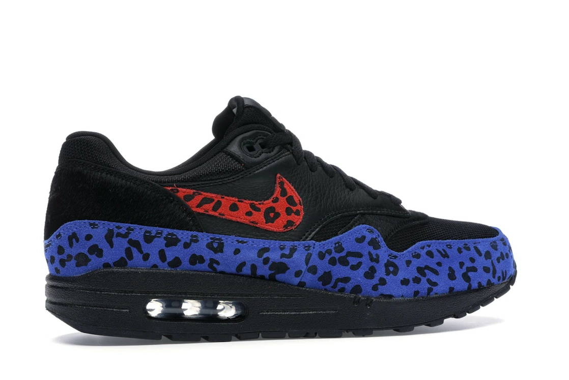 Vue 35 de Nike Air Max 1 Black Leopard 