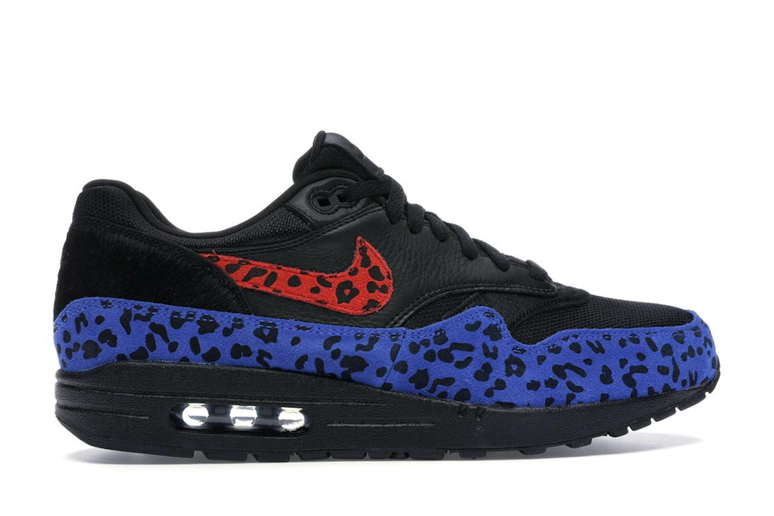 Vue 36 de Nike Air Max 1 Black Leopard 