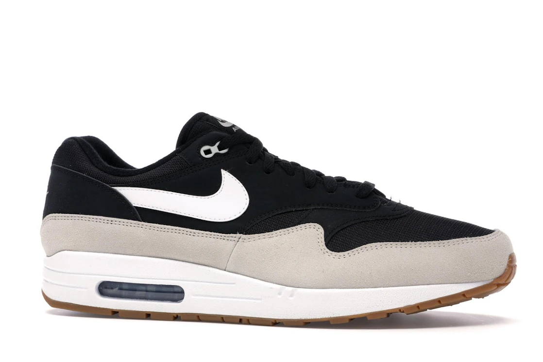 Vue 3 de Nike Air Max 1 Black Light Bone White