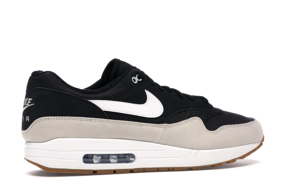Vue 35 de Nike Air Max 1 Black Light Bone White