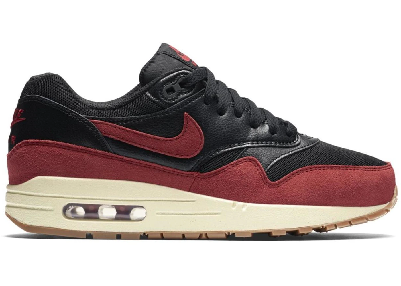 Nike Air Max 1 Black Red Sail 