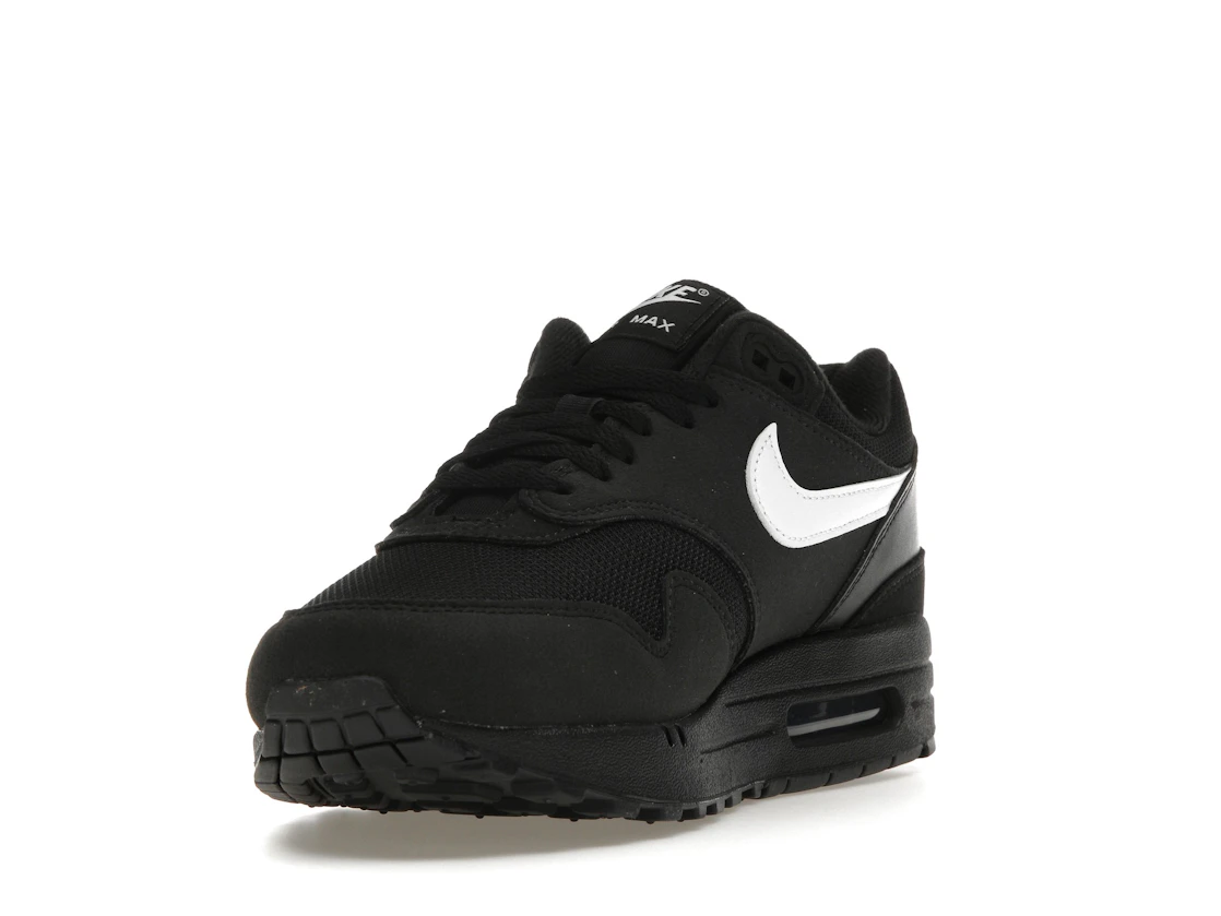 Vue 13 de Nike Air Max 1 Black White Swoosh