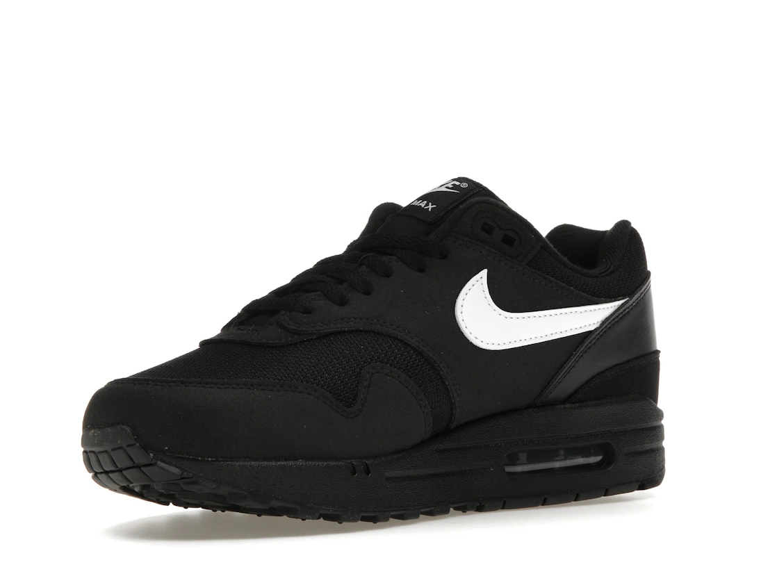 Vue 15 de Nike Air Max 1 Black White Swoosh