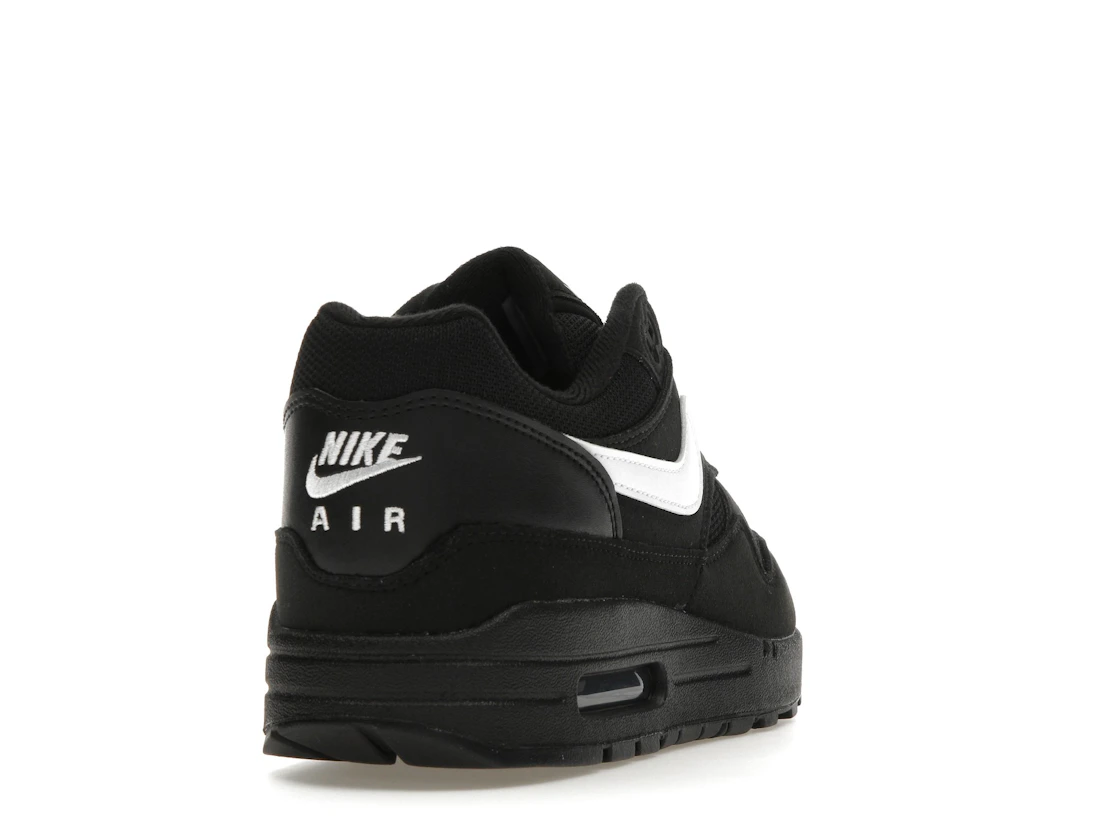Vue 30 de Nike Air Max 1 Black White Swoosh