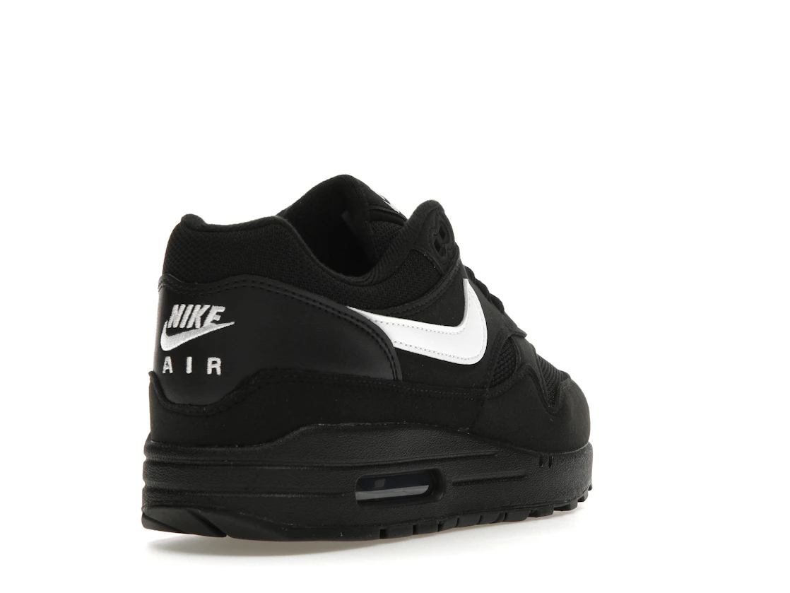 Vue 31 de Nike Air Max 1 Black White Swoosh