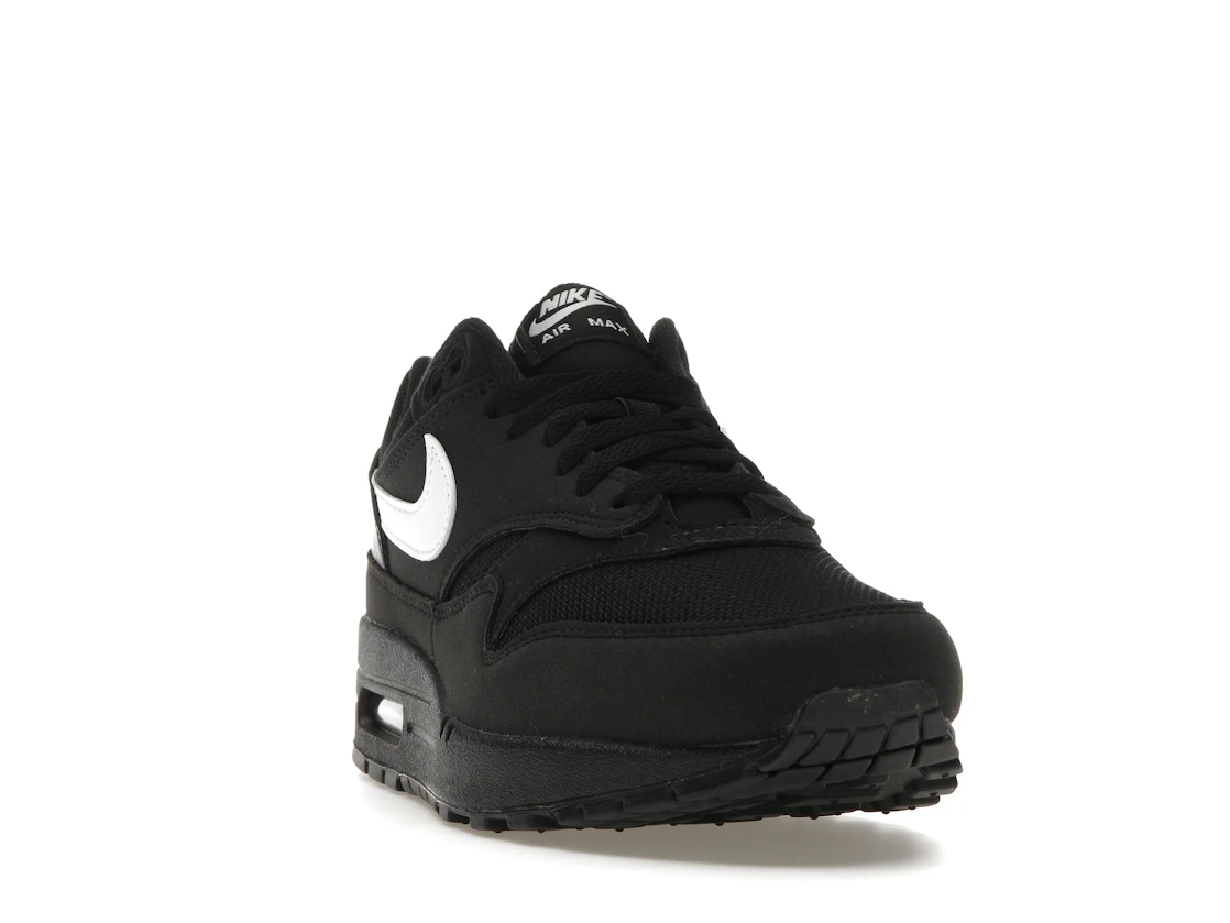 Vue 8 de Nike Air Max 1 Black White Swoosh