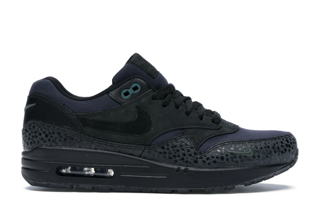 Vue 1 de Nike Air Max 1 Black/Black-Bonsai