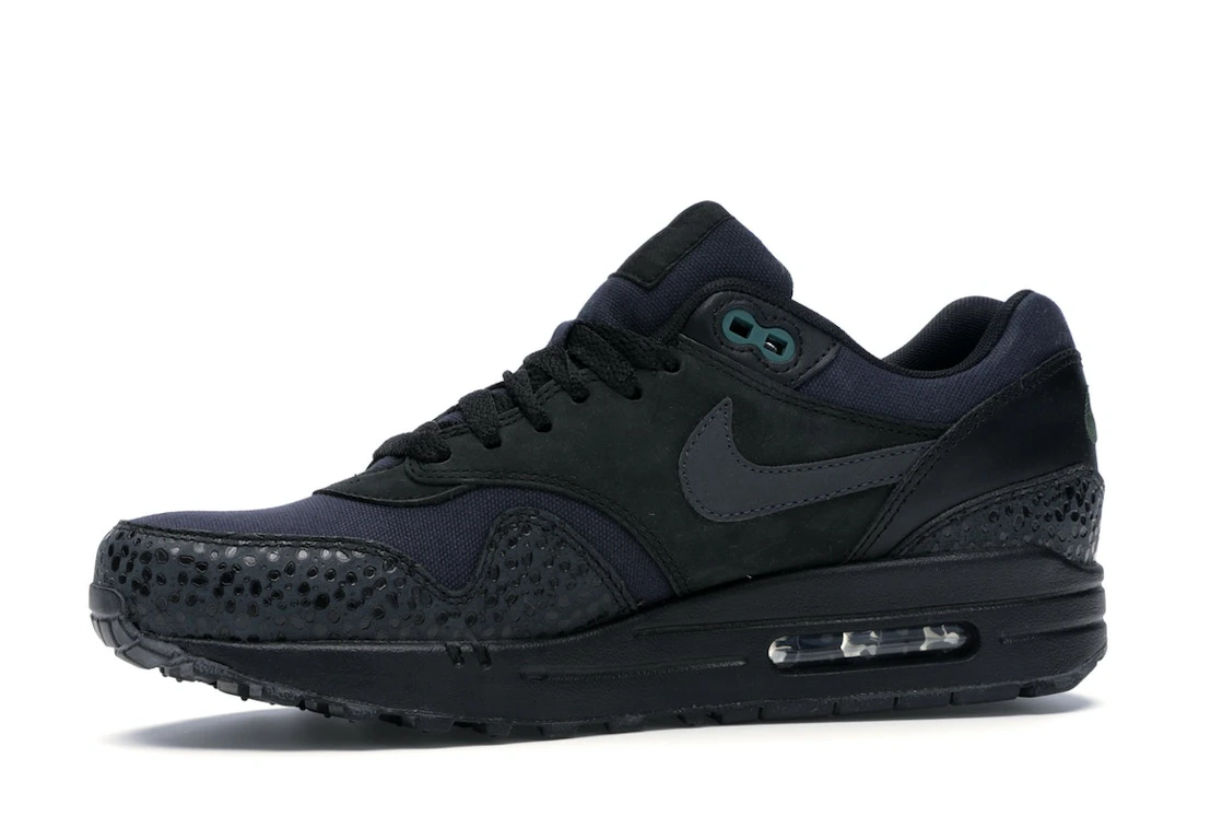 Vue 17 de Nike Air Max 1 Black/Black-Bonsai