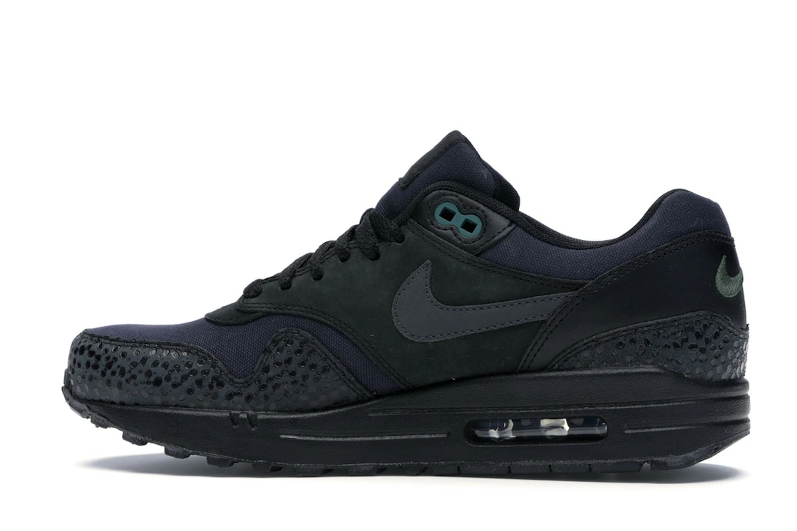 Vue 20 de Nike Air Max 1 Black/Black-Bonsai