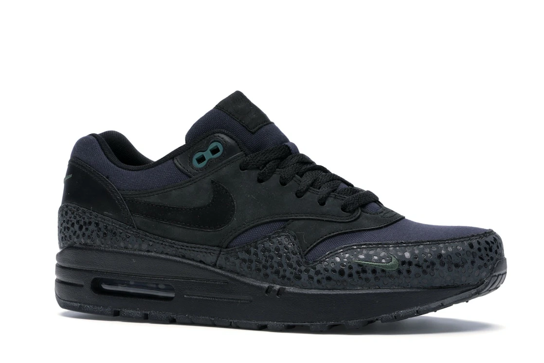 Vue 3 de Nike Air Max 1 Black/Black-Bonsai