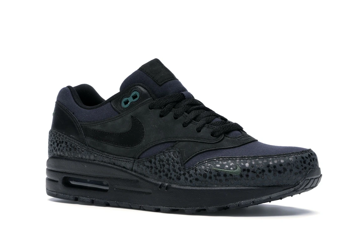 Vue 4 de Nike Air Max 1 Black/Black-Bonsai