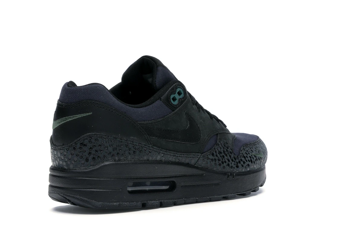 Vue 32 de Nike Air Max 1 Black/Black-Bonsai