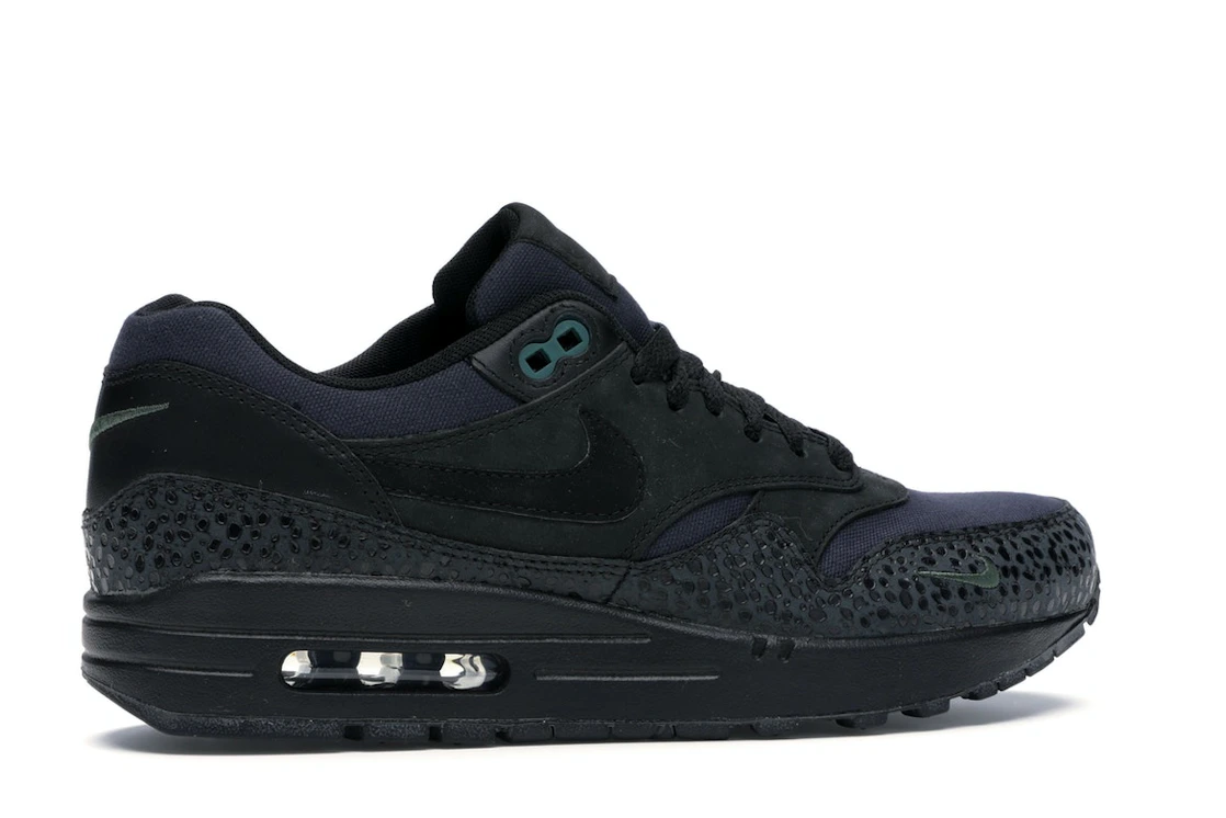 Vue 35 de Nike Air Max 1 Black/Black-Bonsai