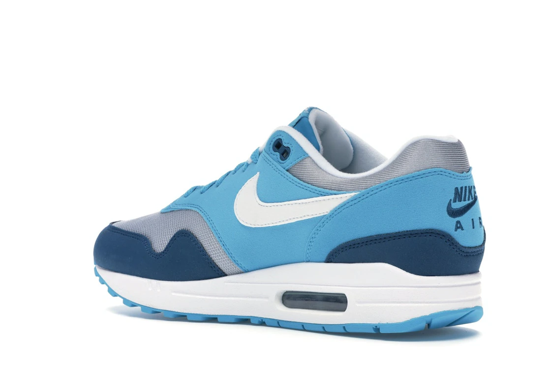 Vue 23 de Nike Air Max 1 Blue Fury
