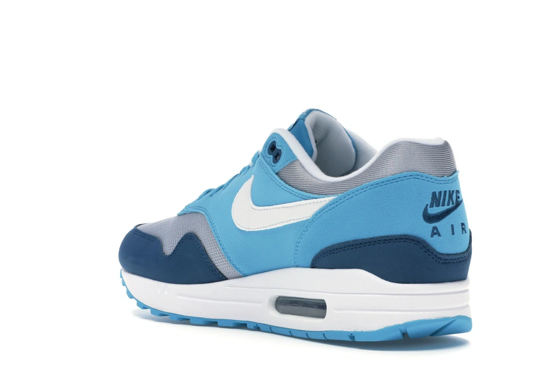 Vue 24 de Nike Air Max 1 Blue Fury