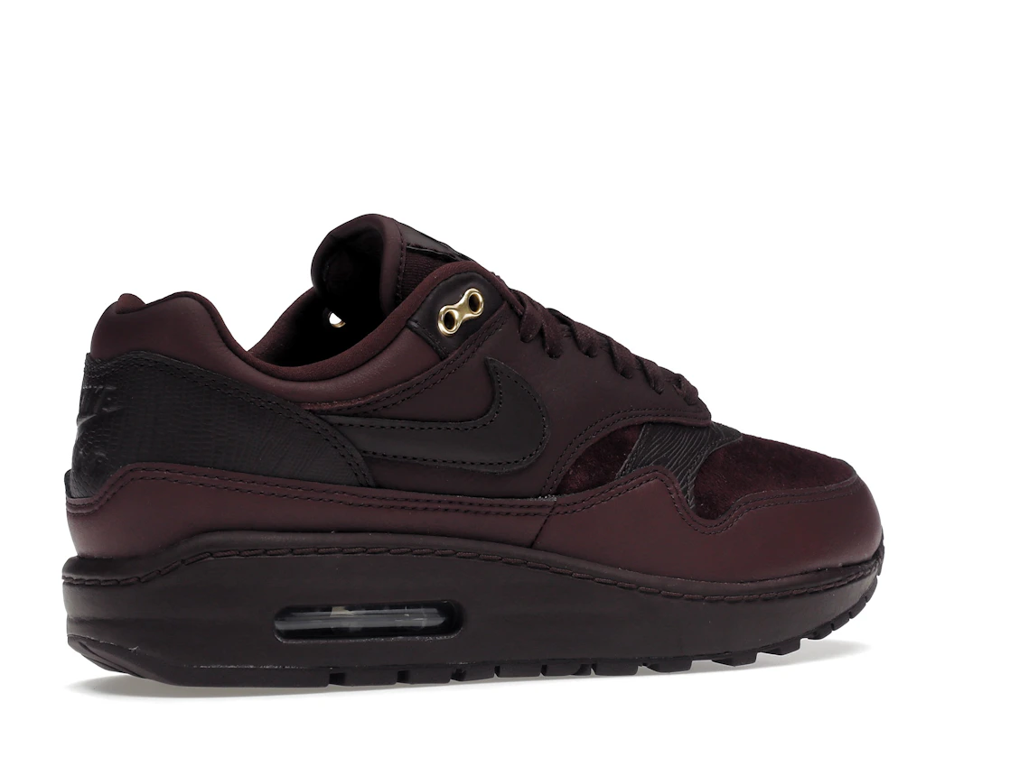 Vue 34 de Nike Air Max 1 Burgundy Crush 