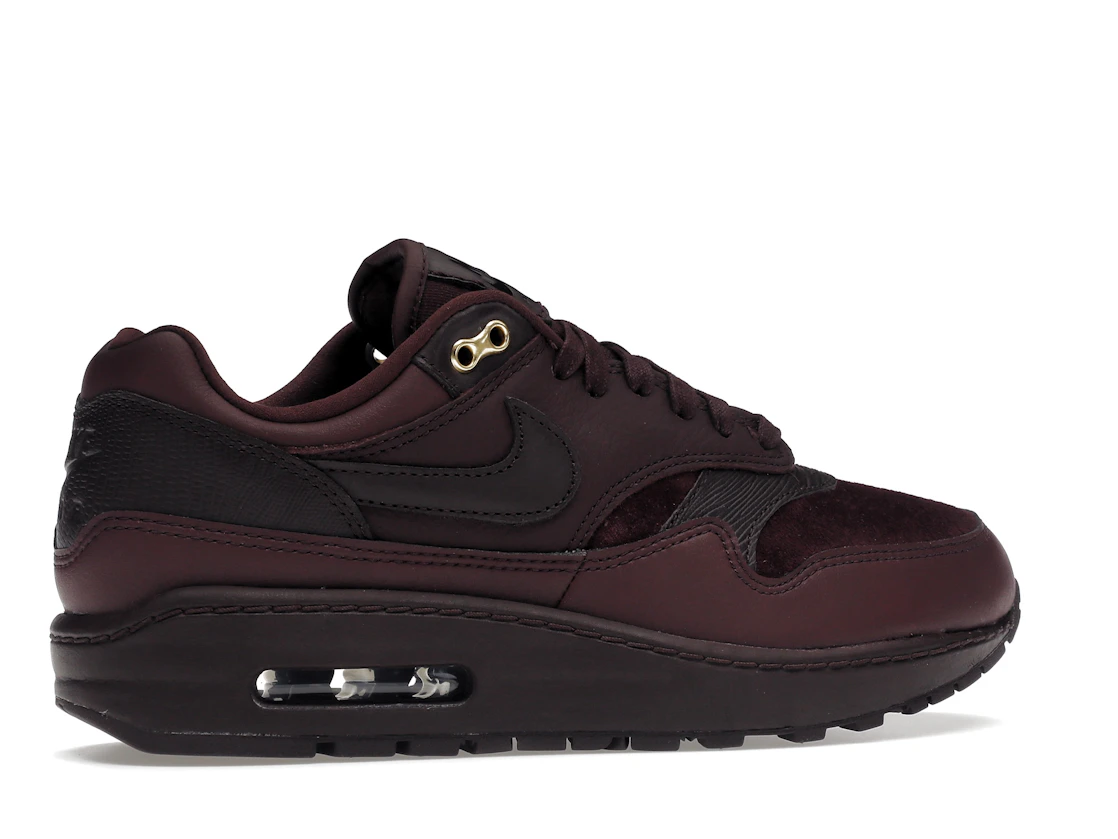 Vue 35 de Nike Air Max 1 Burgundy Crush 