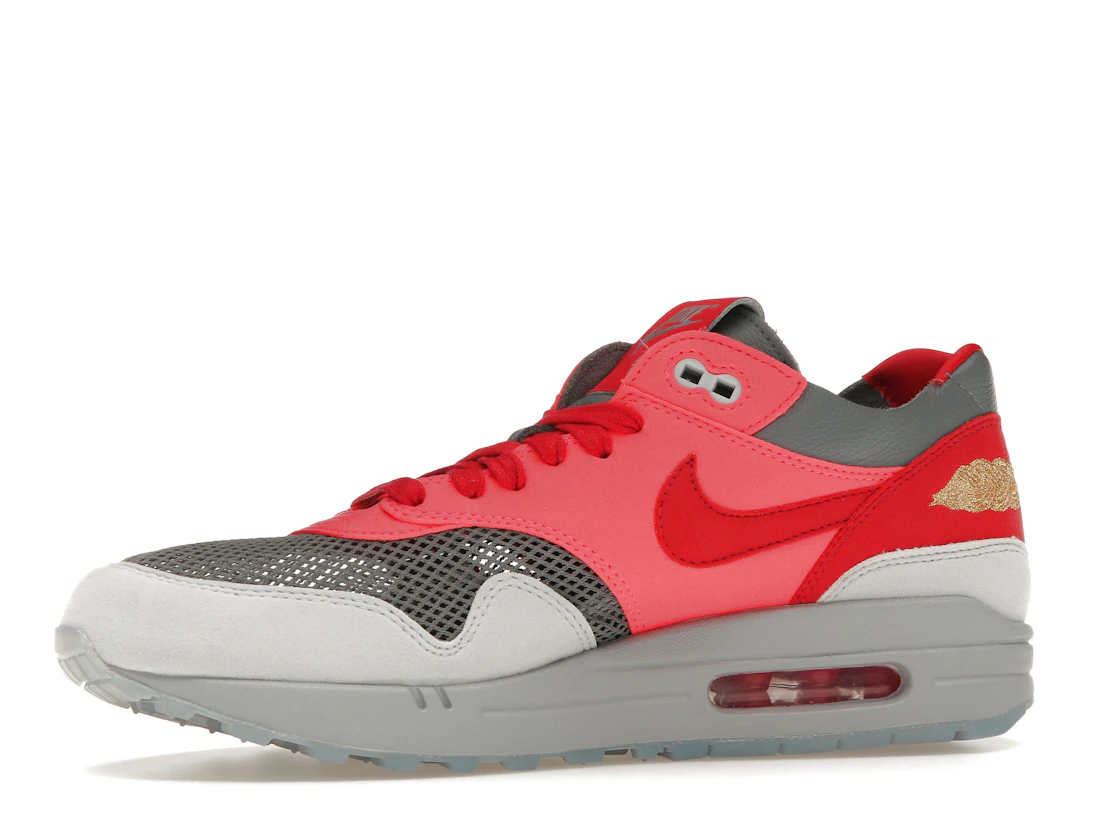 Vue 17 de Nike Air Max 1 CLOT Kiss of Death Solar Red (Special Box)
