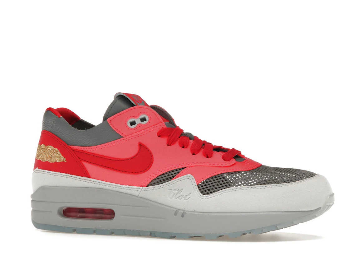Vue 3 de Nike Air Max 1 CLOT Kiss of Death Solar Red (Special Box)