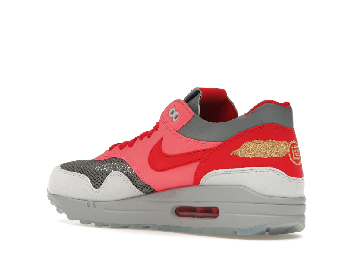 Vue 23 de Nike Air Max 1 CLOT Kiss of Death Solar Red (Special Box)