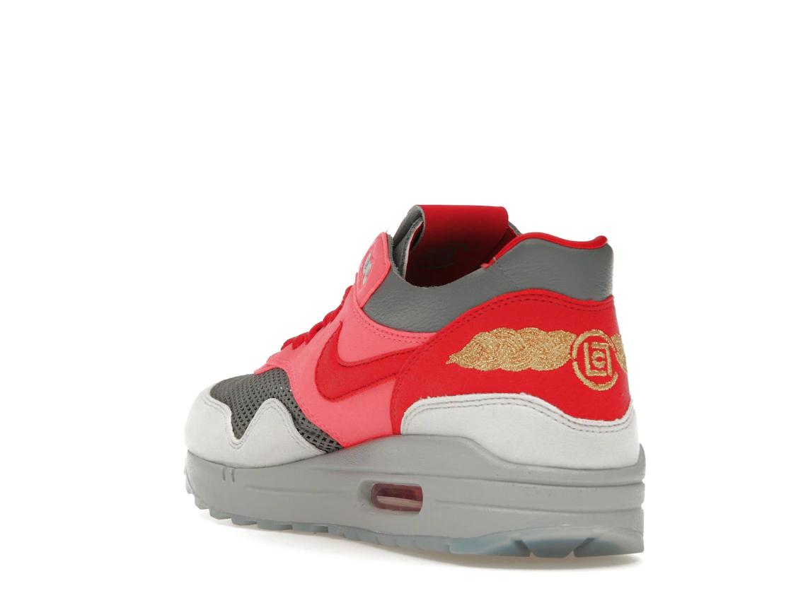 Vue 25 de Nike Air Max 1 CLOT Kiss of Death Solar Red (Special Box)