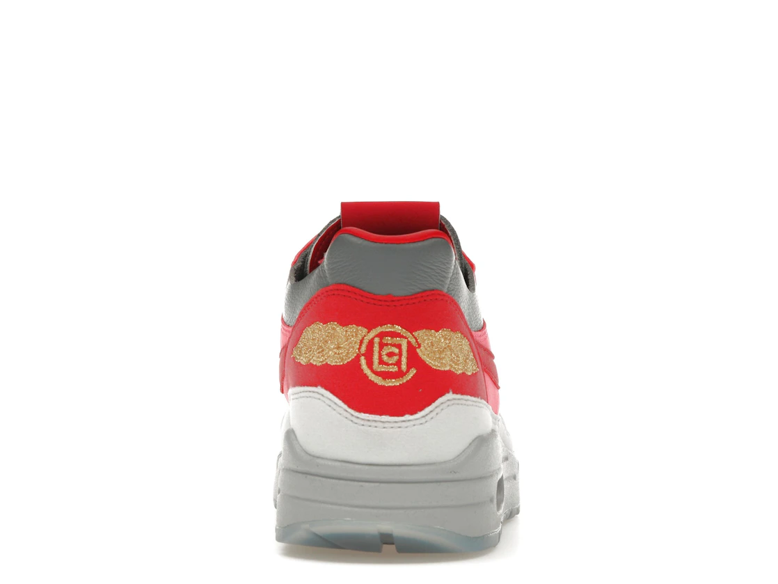 Vue 28 de Nike Air Max 1 CLOT Kiss of Death Solar Red (Special Box)