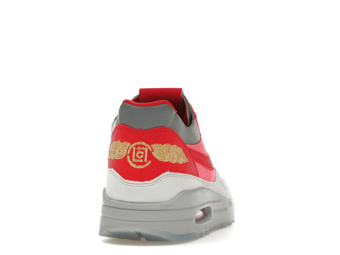 Vue 29 de Nike Air Max 1 CLOT Kiss of Death Solar Red (Special Box)