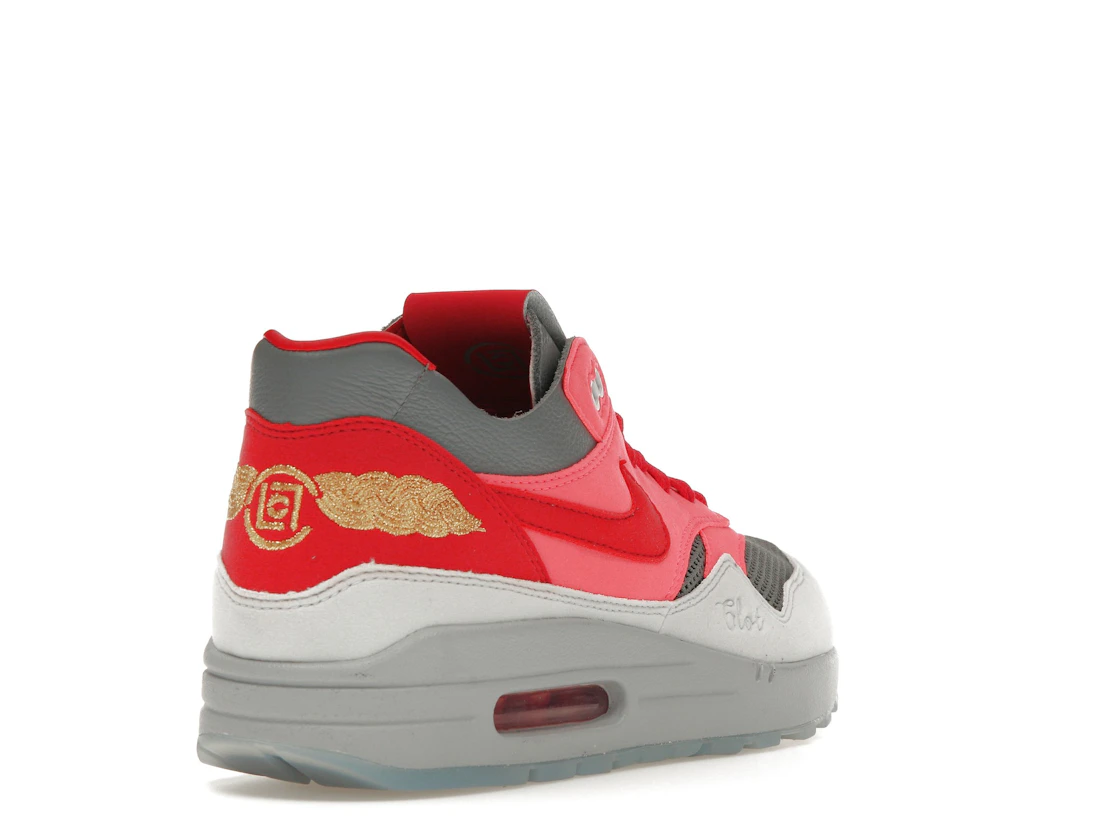 Vue 31 de Nike Air Max 1 CLOT Kiss of Death Solar Red (Special Box)