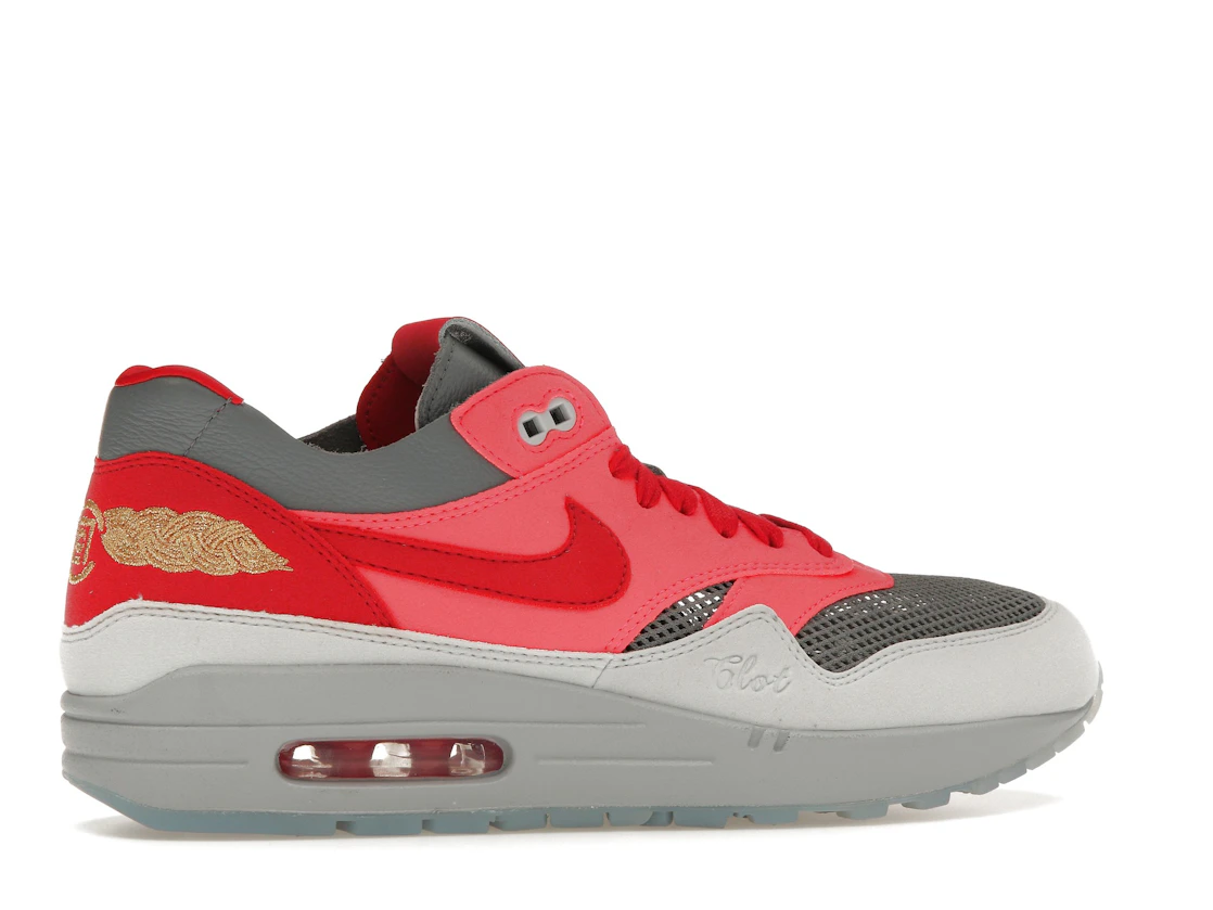 Vue 35 de Nike Air Max 1 CLOT Kiss of Death Solar Red (Special Box)