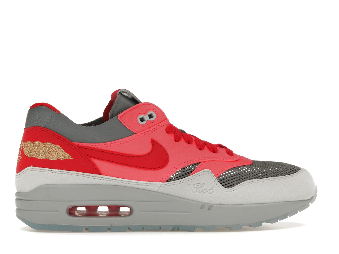Vue 36 de Nike Air Max 1 CLOT Kiss of Death Solar Red (Special Box)