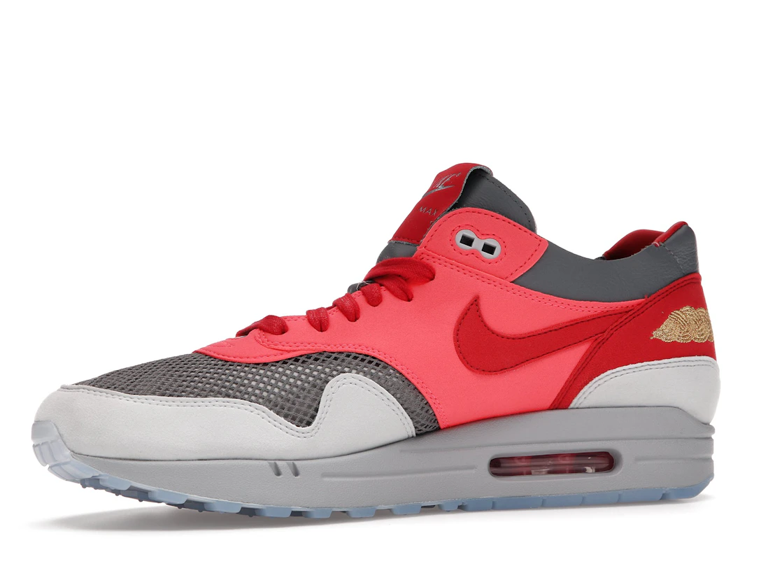 Vue 17 de Nike Air Max 1 CLOT Kiss of Death Solar Red