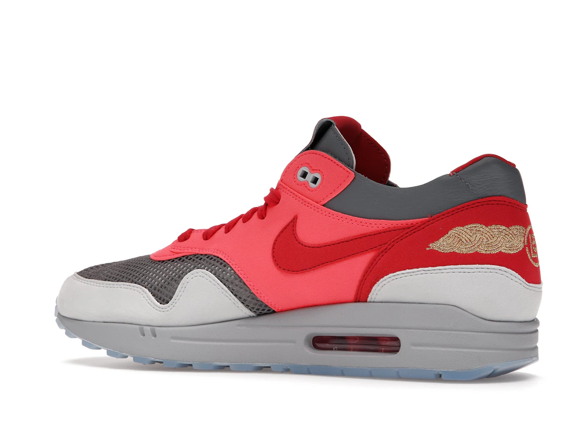 Vue 22 de Nike Air Max 1 CLOT Kiss of Death Solar Red
