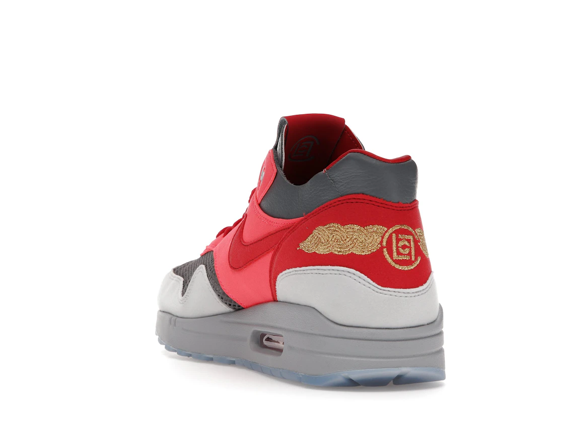 Vue 26 de Nike Air Max 1 CLOT Kiss of Death Solar Red