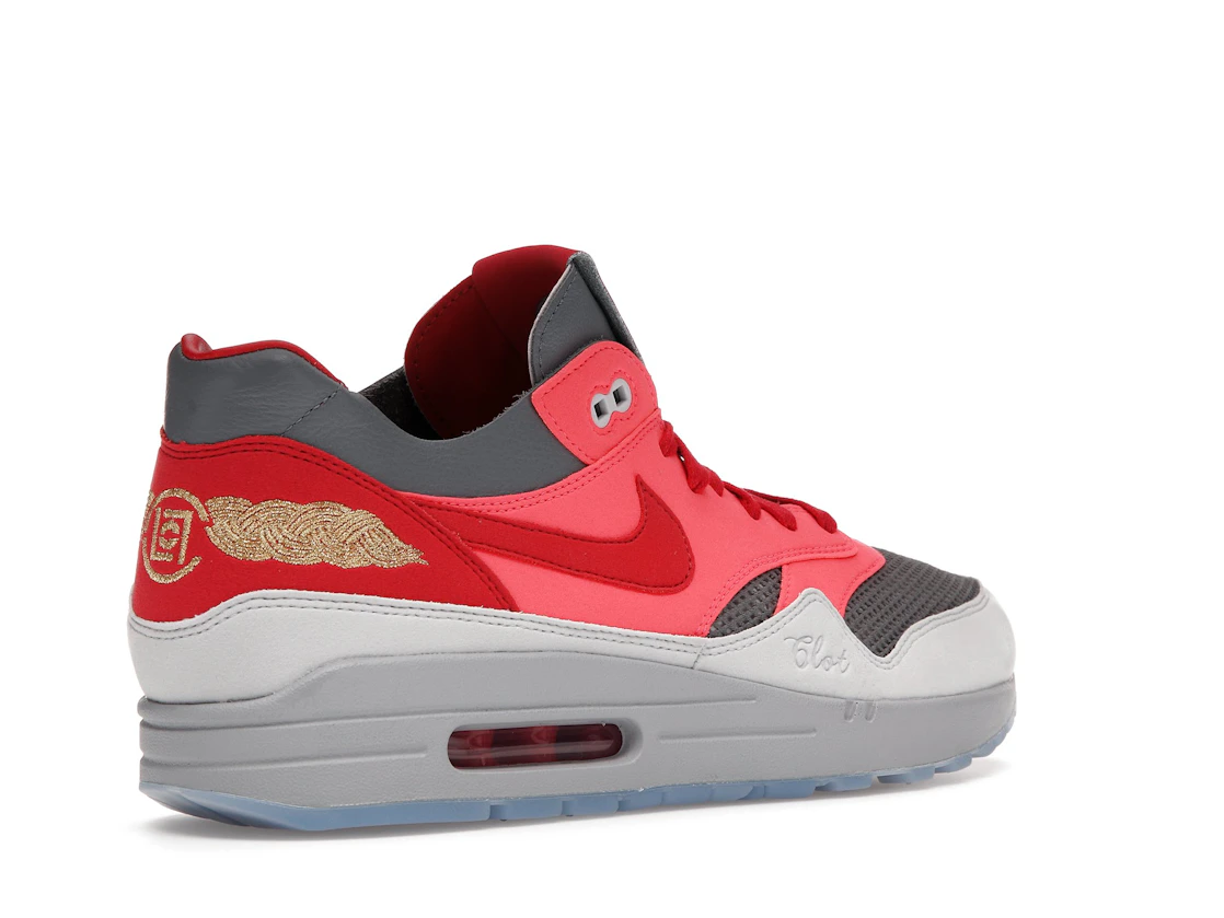 Vue 33 de Nike Air Max 1 CLOT Kiss of Death Solar Red