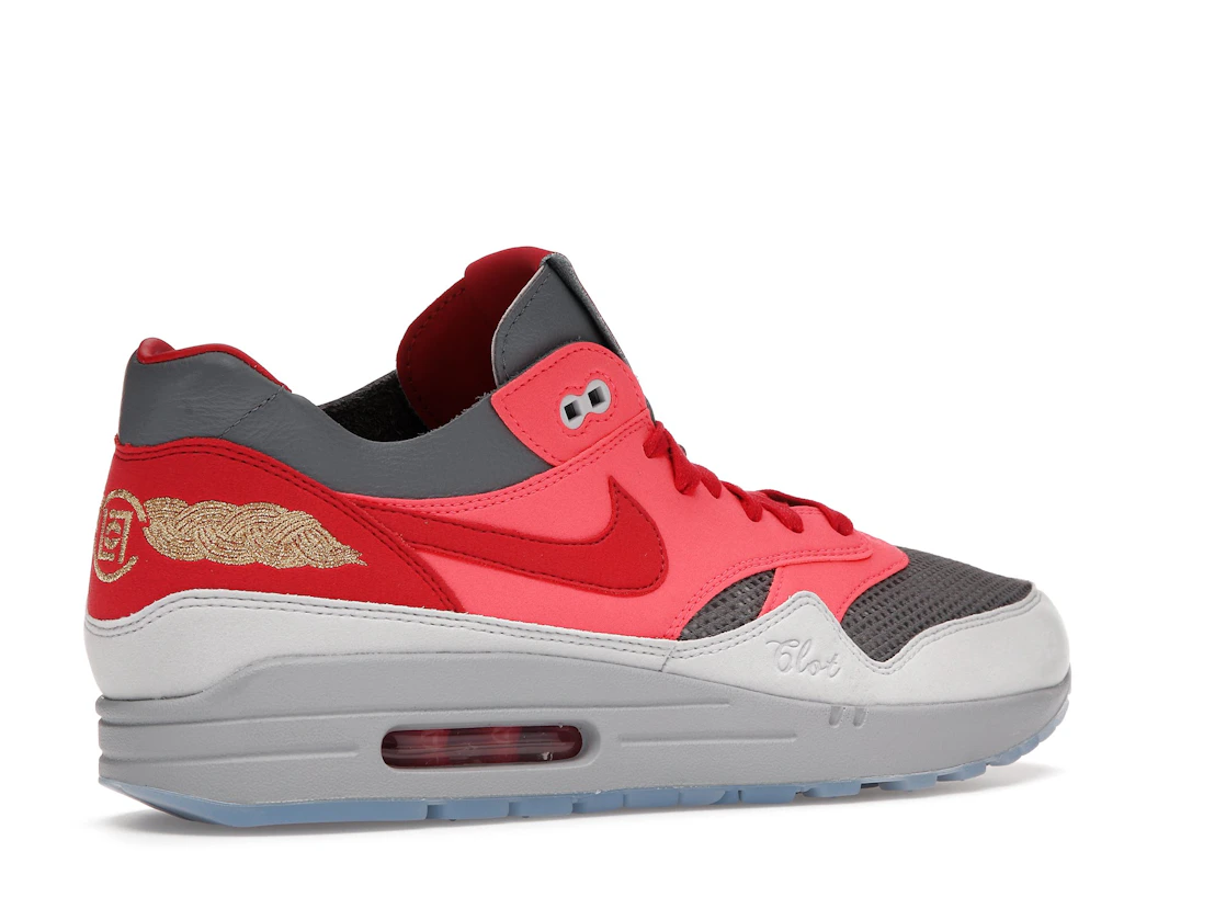 Vue 34 de Nike Air Max 1 CLOT Kiss of Death Solar Red