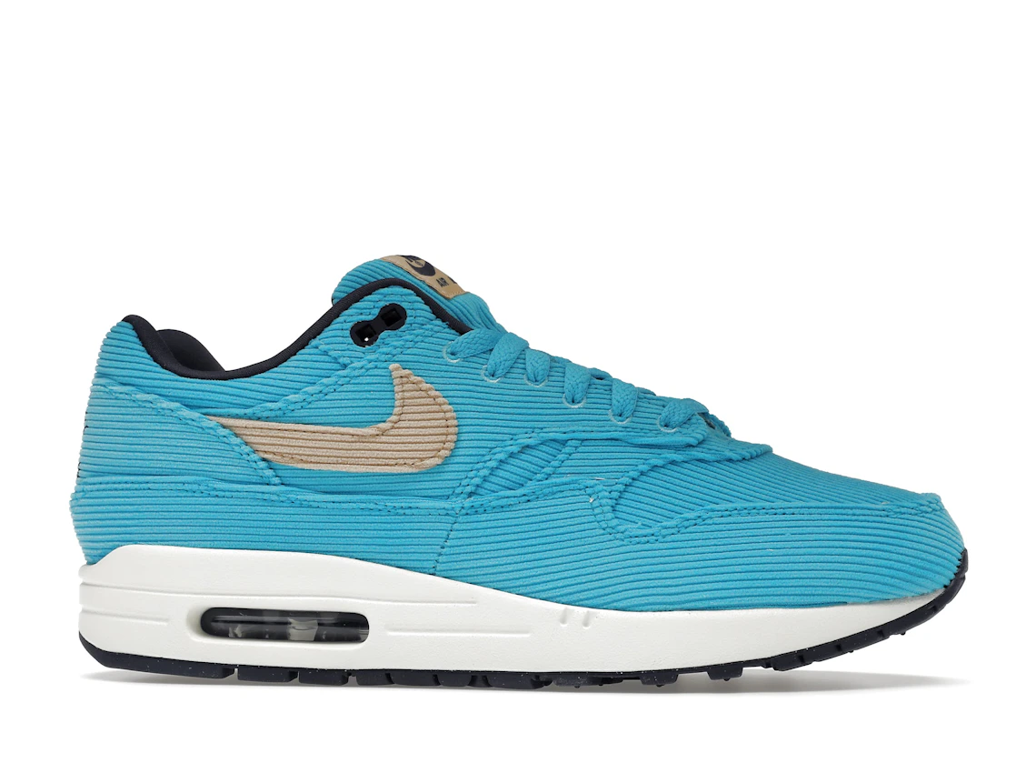 Vue 2 de Nike Air Max 1 Corduroy Baltic Blue