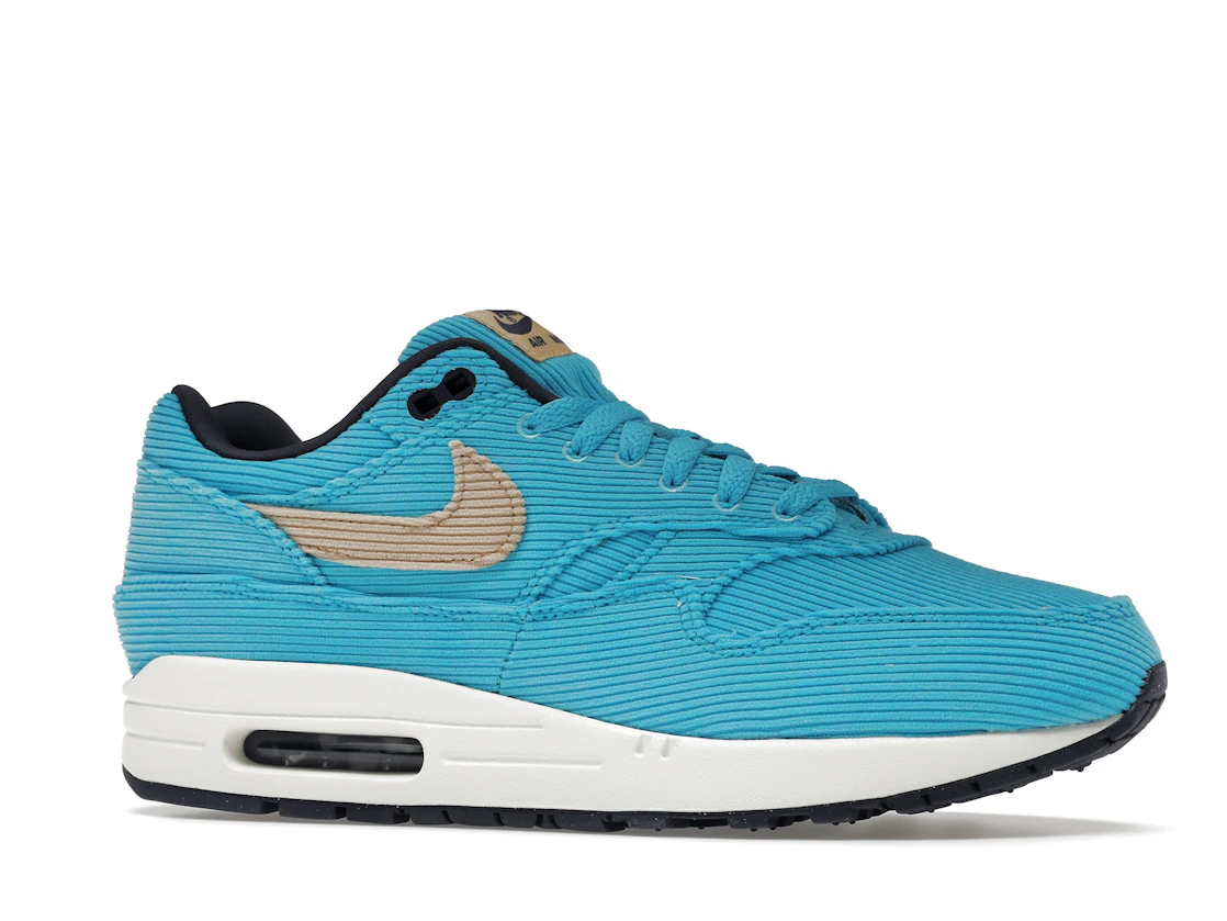 Vue 3 de Nike Air Max 1 Corduroy Baltic Blue