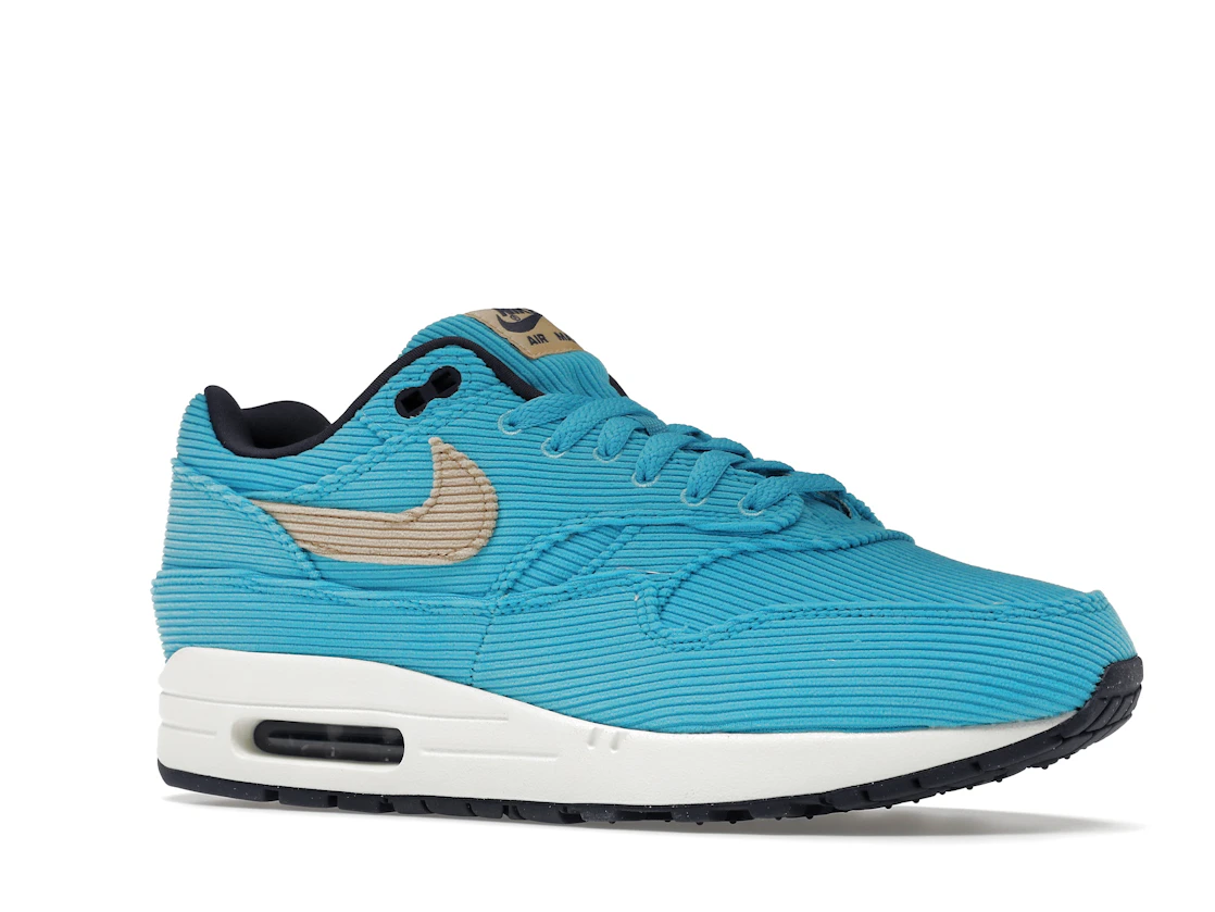 Vue 4 de Nike Air Max 1 Corduroy Baltic Blue